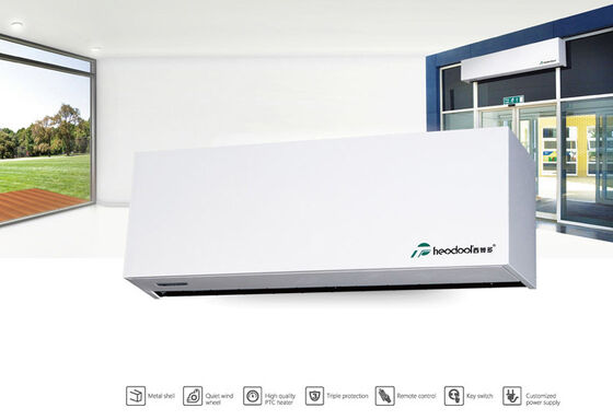 থিওডোর এনার্জি সেভিং সেন্ট্রিফিউগাল উচ্চ ক্ষমতা সম্পন্ন হিটিং এয়ার কার্টেন, গরম এবং ঠান্ডা সুইচ সহ